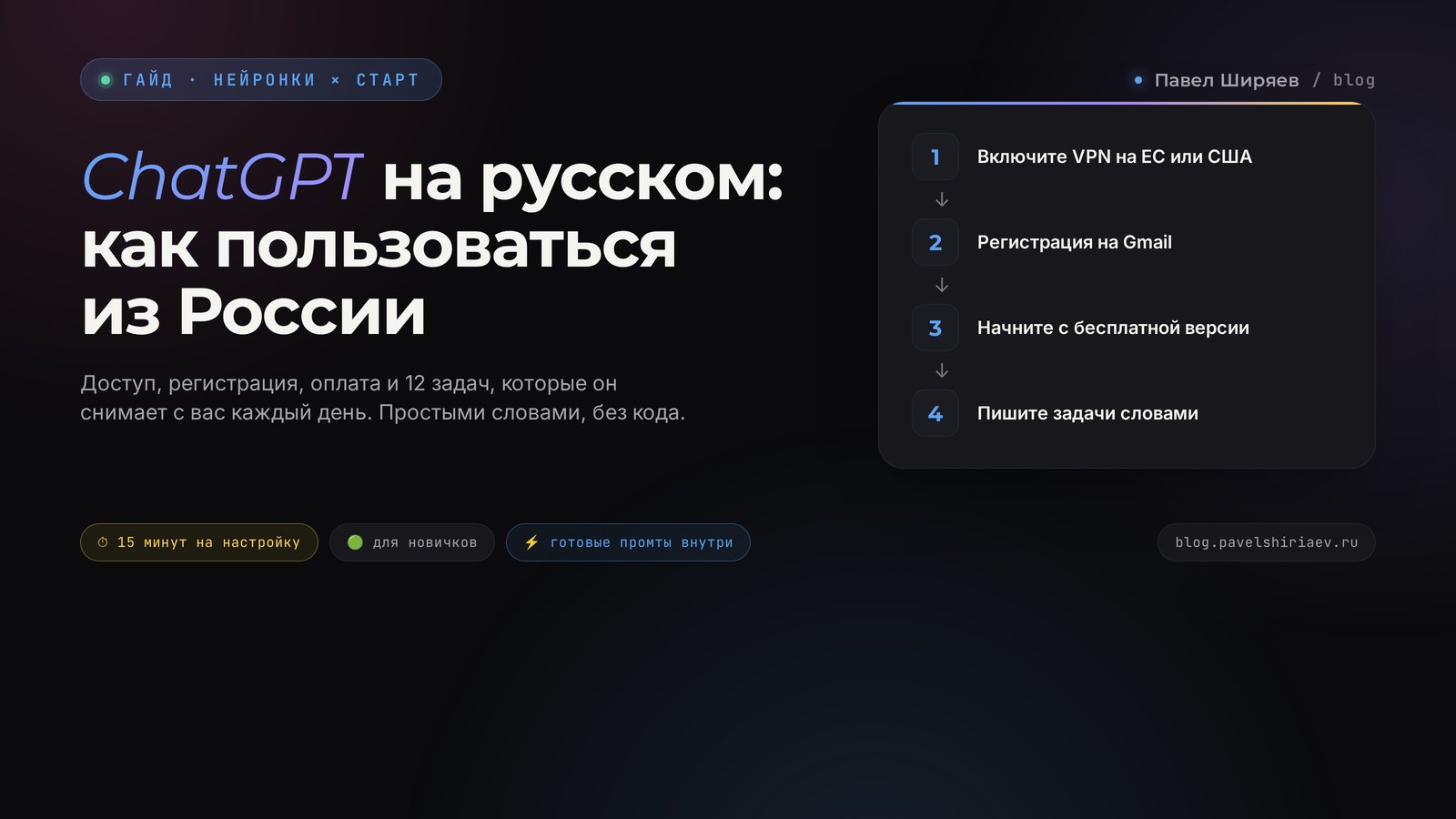 ChatGPT на русском: как пользоваться из России в 2026, доступ, регистрация, оплата и задачи